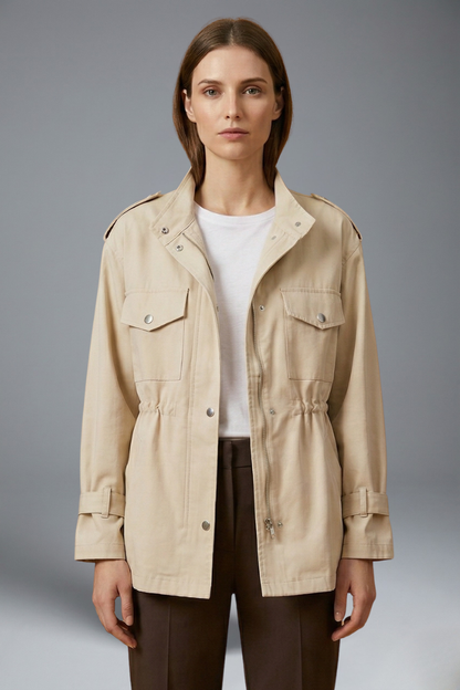 Manon - Veste femme imperméable et mi saison avec coupe courte et légère