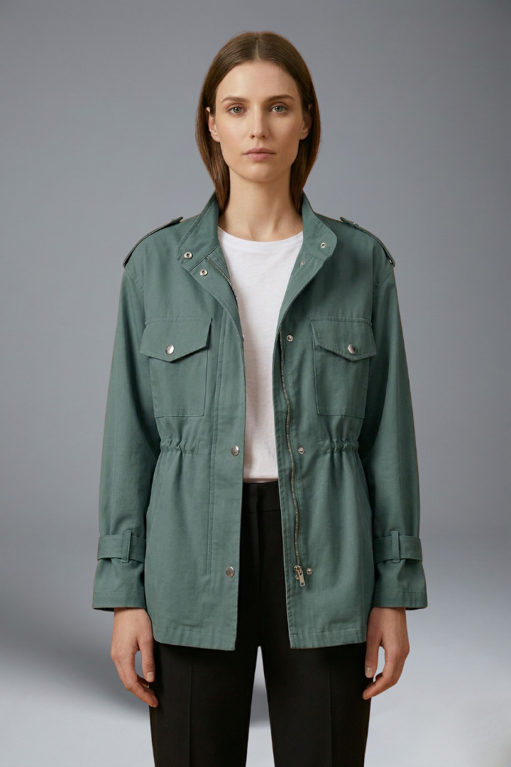 Manon - Veste femme imperméable et mi saison avec coupe courte et légère