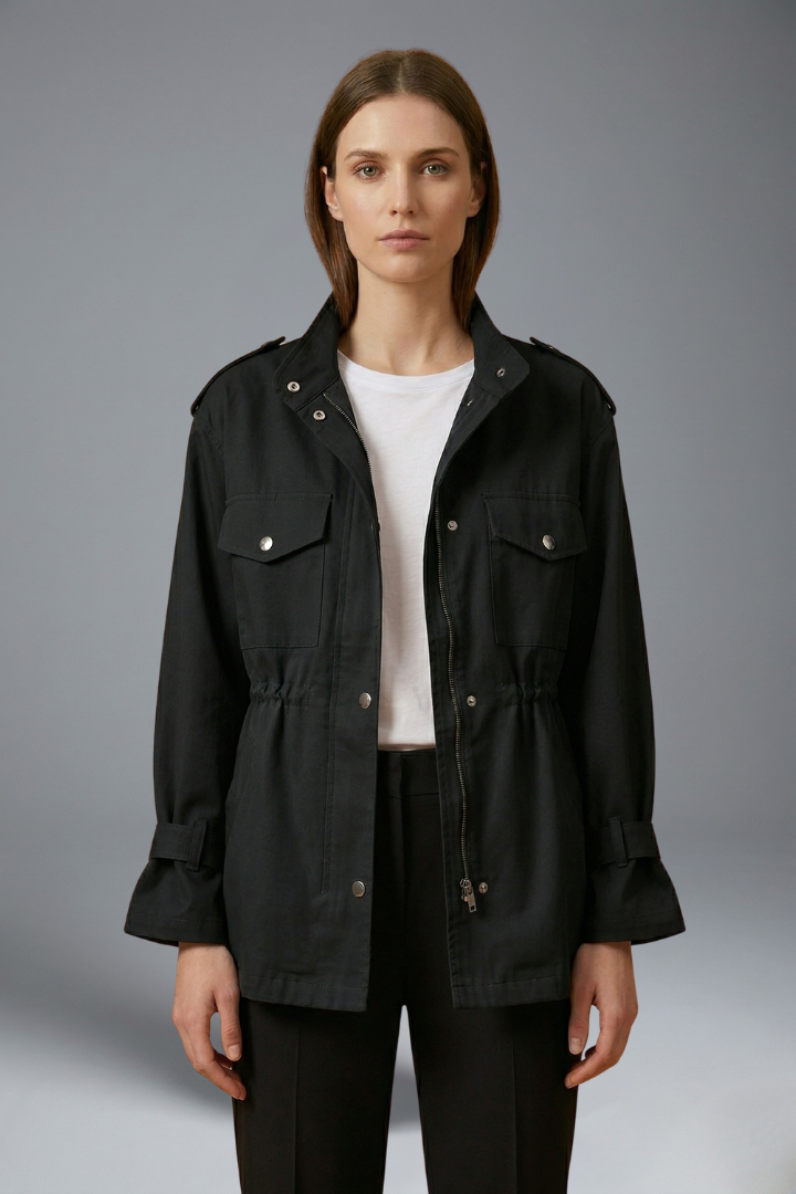 Manon - Veste femme imperméable et mi saison avec coupe courte et légère