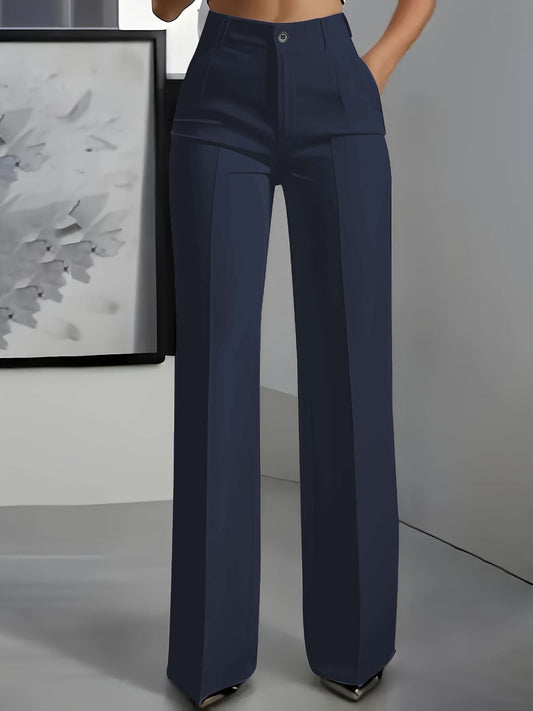Margaux - Pantalon Femme Taille Haute pour l'Automne Coupe Large