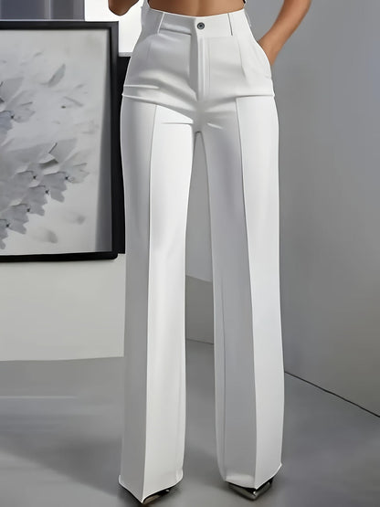 Margaux - Pantalon Femme Taille Haute pour l'Automne Coupe Large