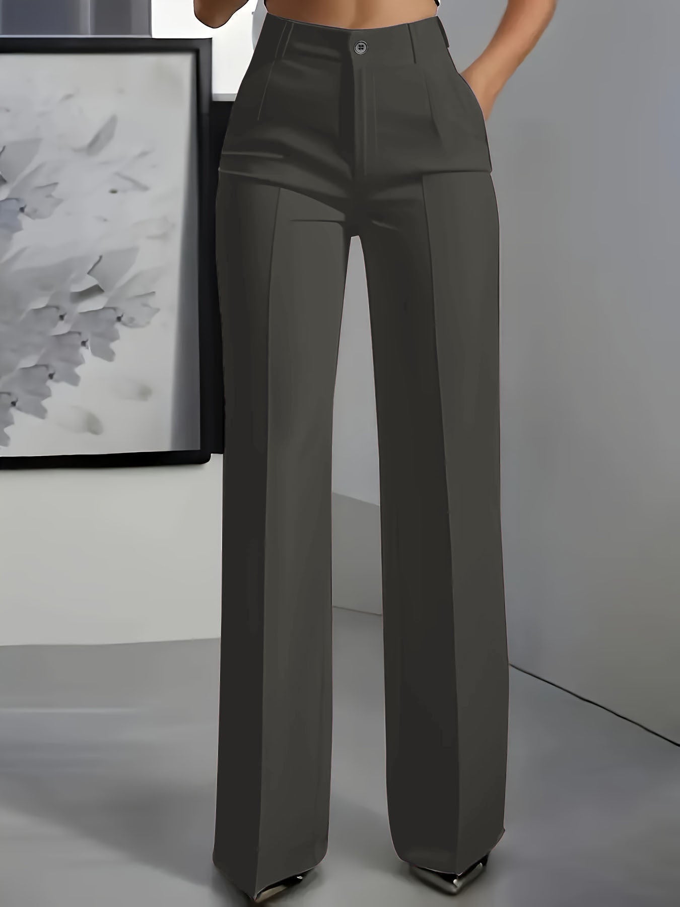 Margaux - Pantalon Femme Taille Haute pour l'Automne Coupe Large