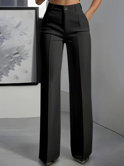 Margaux - Pantalon Femme Taille Haute pour l'Automne Coupe Large