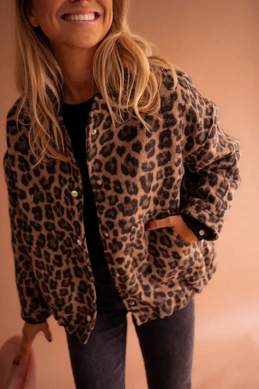Margaux - Veste Femme Bomber Style Teddy pour l'Automne avec Poches