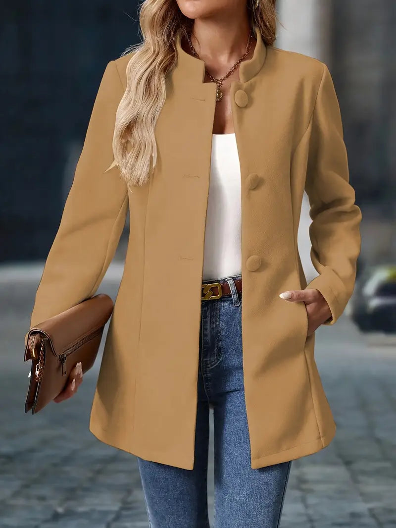 Margaux - Veste Femme Smart Casual pour l'Hiver avec Col Montant