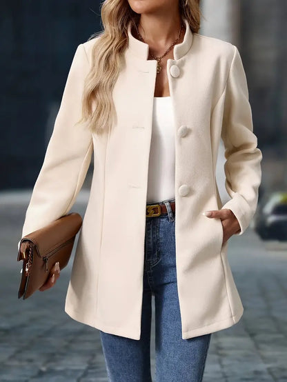 Margaux - Veste Femme Smart Casual pour l'Hiver avec Col Montant