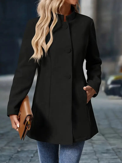 Margaux - Veste Femme Smart Casual pour l'Hiver avec Col Montant