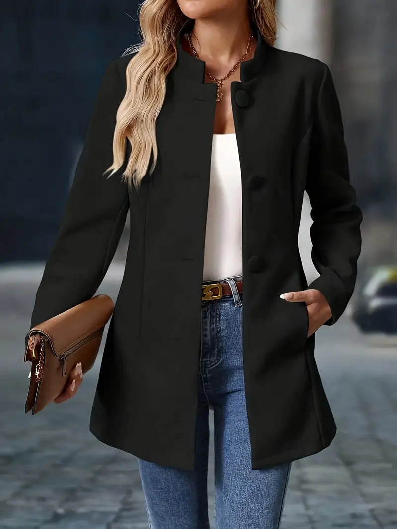 Margaux - Veste Femme Smart Casual pour l'Hiver avec Col Montant