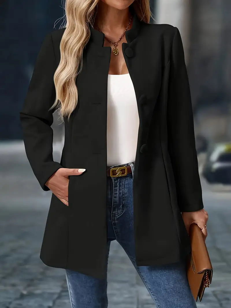 Margaux - Veste Femme Smart Casual pour l'Hiver avec Col Montant
