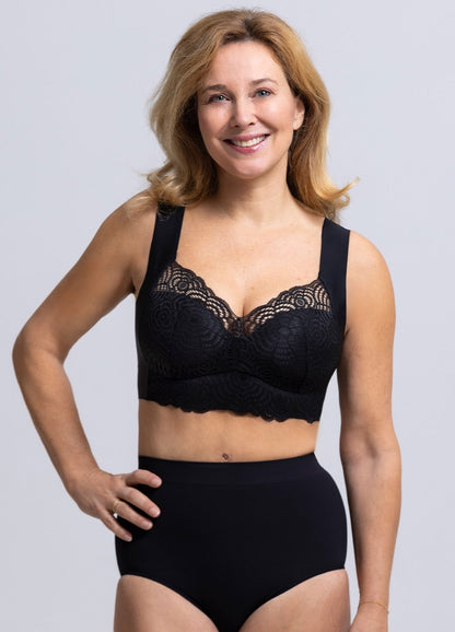 Marie - Soutien-gorge femme effet lifting à bretelles larges et coupe couvrante