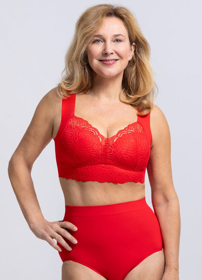 Marie - Soutien-gorge femme effet lifting à bretelles larges et coupe couvrante