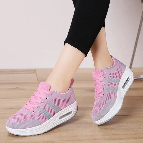 Marion - Chaussures Orthopédiques Femme Casual avec Semelle Plateforme et Coussin d'Air