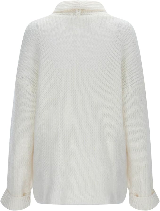 Anaïs - Cardigan femme long oversize et chaud à porter ouvert