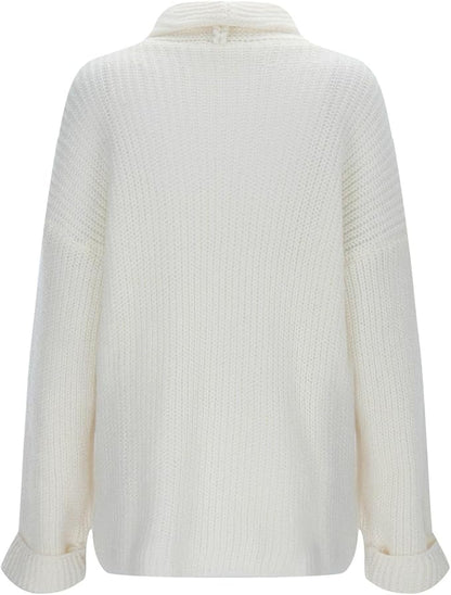 Anaïs - Cardigan femme long oversize et chaud à porter ouvert