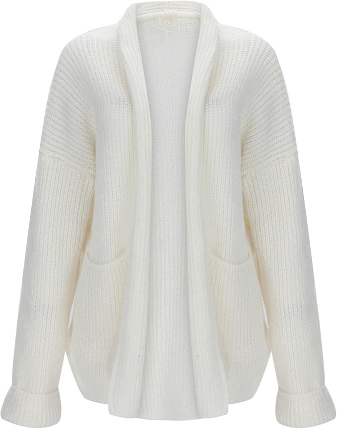 Anaïs - Cardigan femme long oversize et chaud à porter ouvert