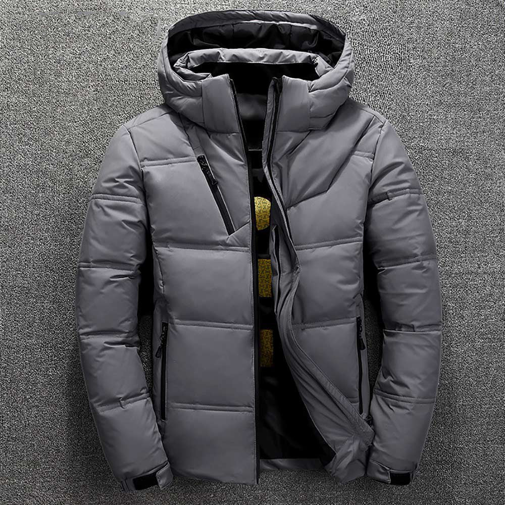 Mathis - Doudoune Homme Imperméable avec Capuche et Poches Zippées