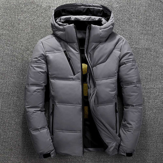 Mathis - Doudoune Homme Imperméable avec Capuche et Poches Zippées