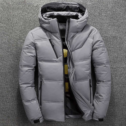 Mathis - Doudoune Homme Imperméable avec Capuche et Poches Zippées
