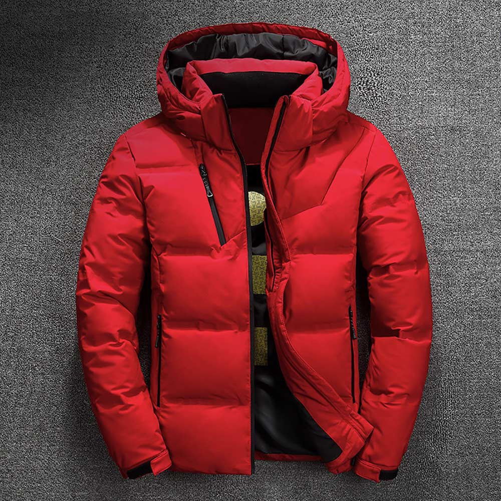 Mathis - Doudoune Homme Imperméable avec Capuche et Poches Zippées