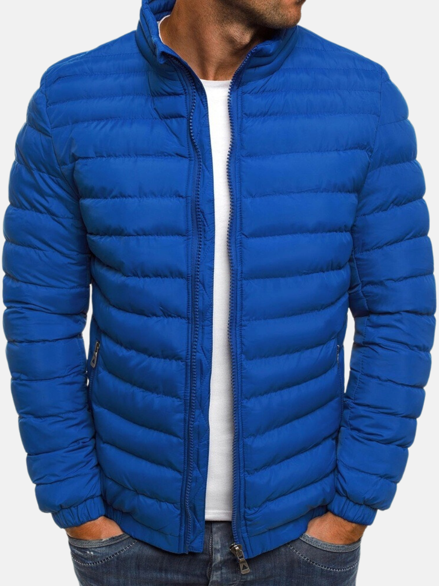 Maxime - Doudoune Homme Légère pour l'Automne à Col Montant Zippée