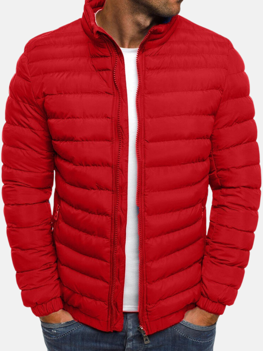 Maxime - Doudoune Homme Légère pour l'Automne à Col Montant Zippée