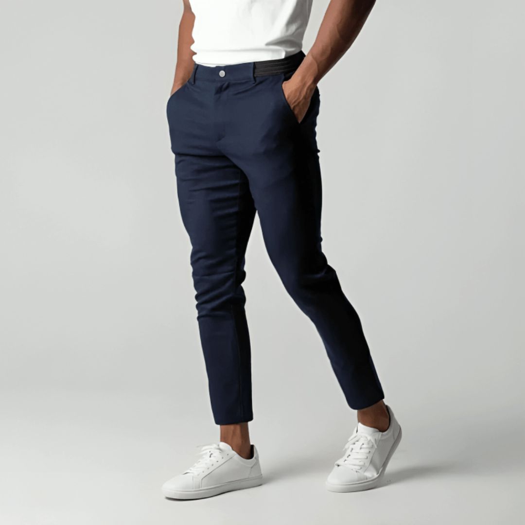 Maxime - Pantalon Homme Chino Casual Smart à Coupe Ajustée