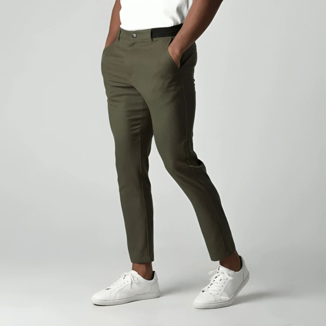 Maxime - Pantalon Homme Chino Casual Smart à Coupe Ajustée