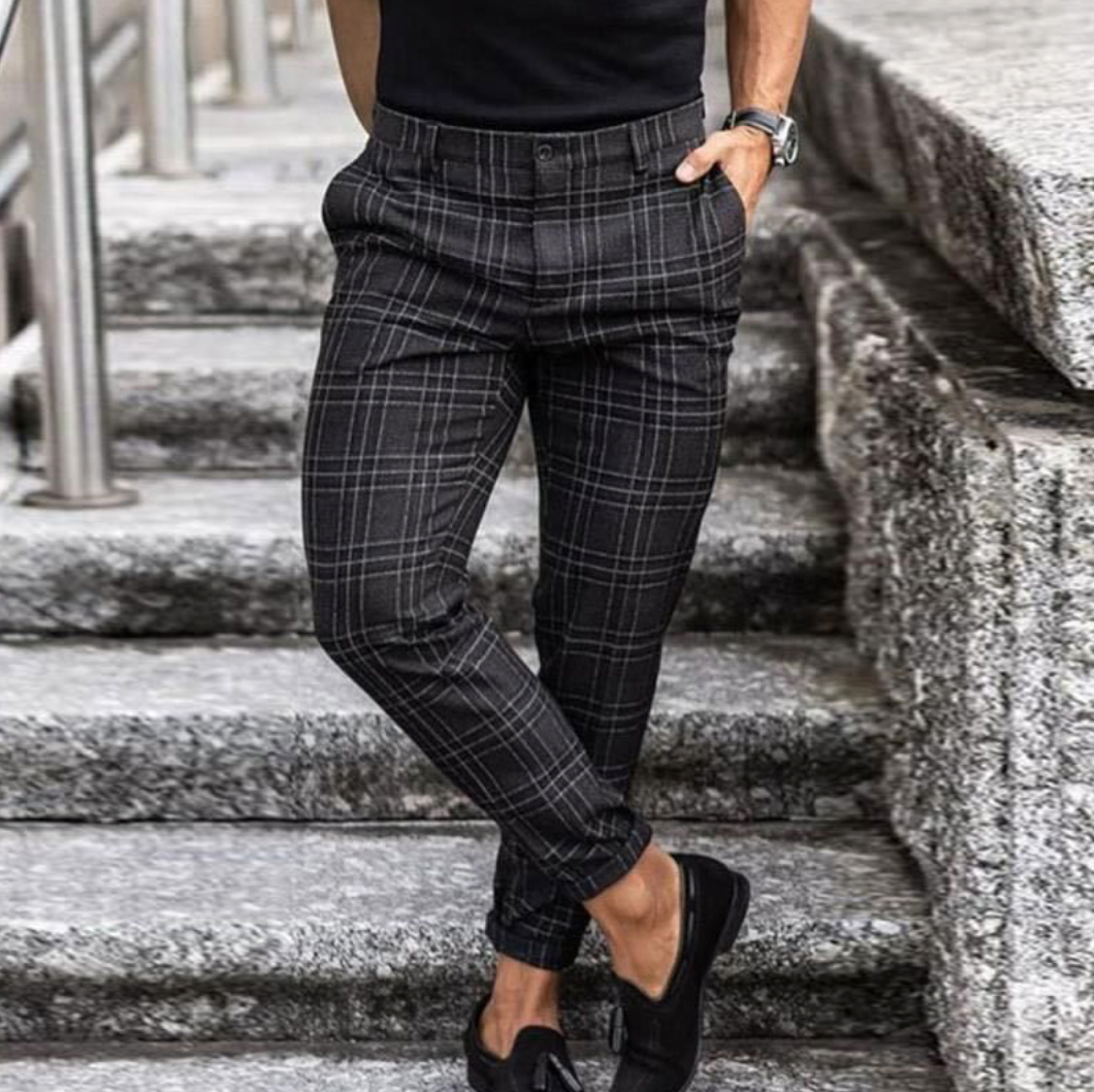 Maxime - Pantalon Homme Chino en Style Casual Smart avec Taille Élastiquée