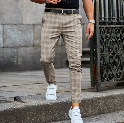 Maxime - Pantalon Homme Chino en Style Casual Smart avec Taille Élastiquée