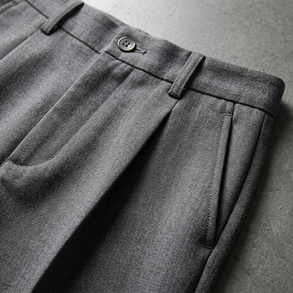 Maxime - Pantalon homme droit et habillé à pinces large et fluide pour le bureau