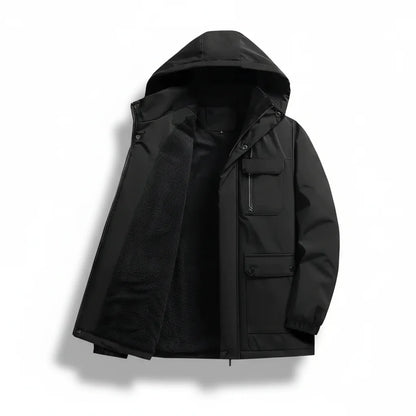 Maxime - Parka homme hiver imperméable et chaude à capuche doublée