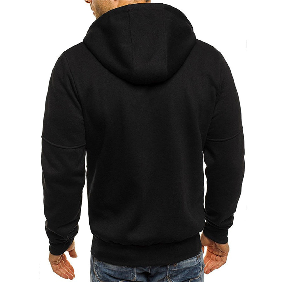 Maxime - Sweat Homme à Capuche Zippé avec Poches et Finitions Contrastées