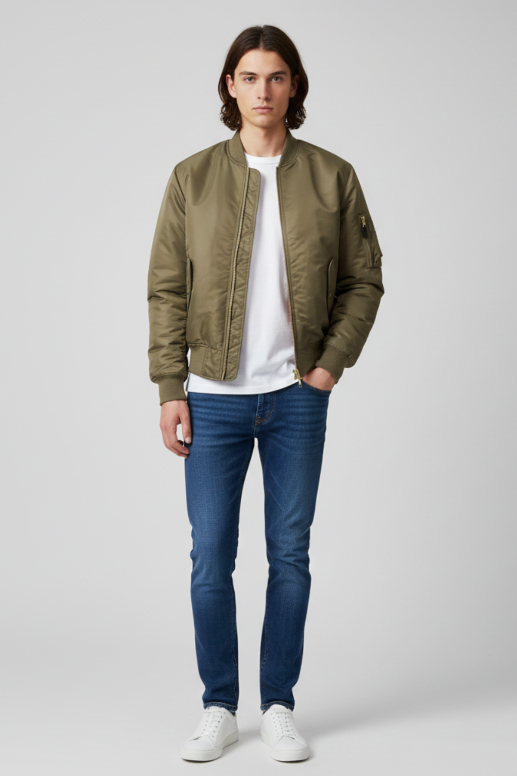 Maxime - Veste Bomber Homme Légère et Zippée pour l'Automne