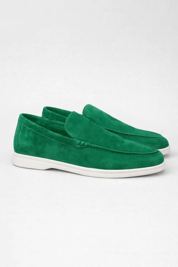 Mocassins Homme - Slip-On Semelle Blanche Doublure | Confort