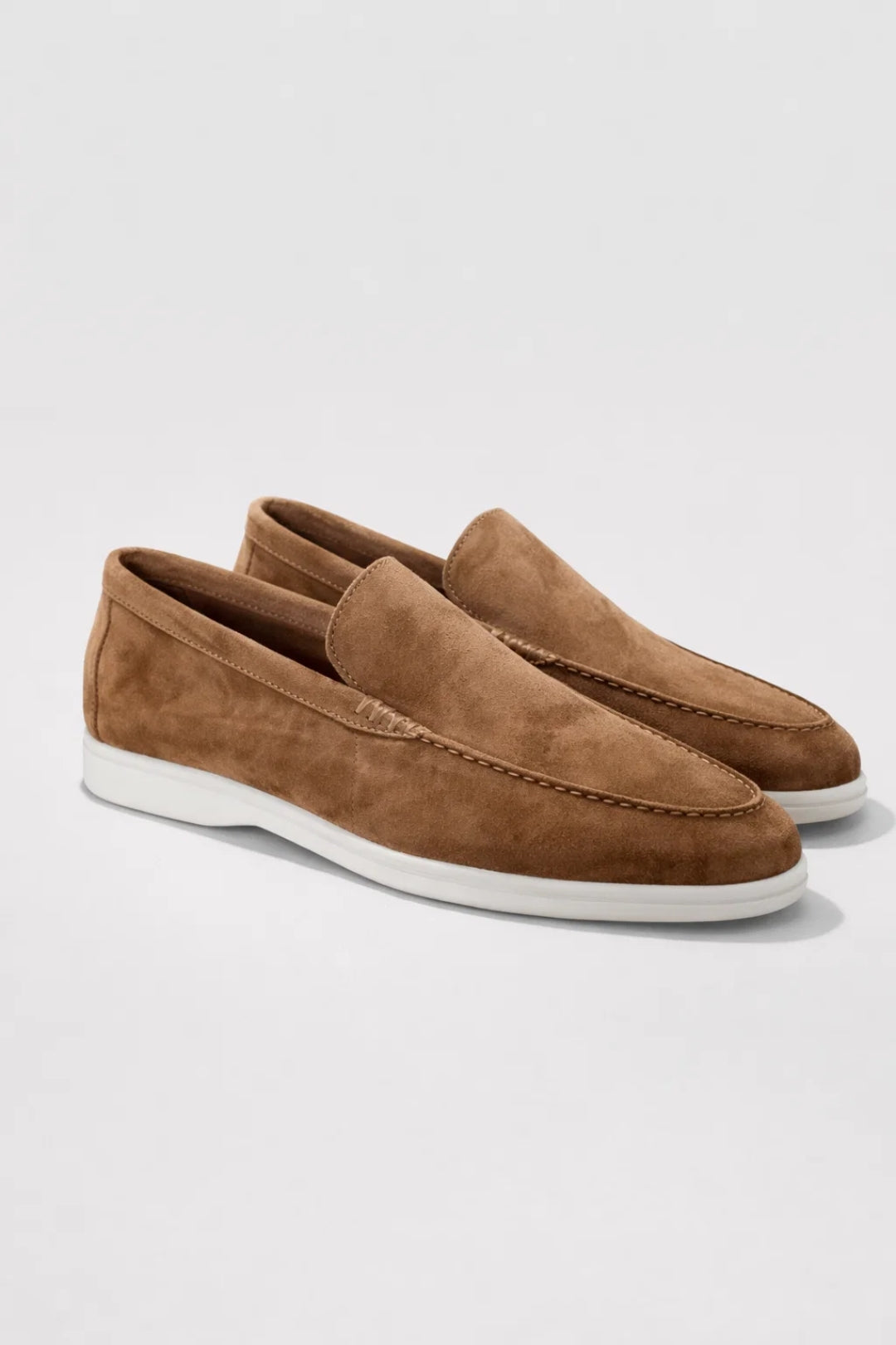 Mocassins Homme - Slip-On Semelle Blanche Doublure | Confort