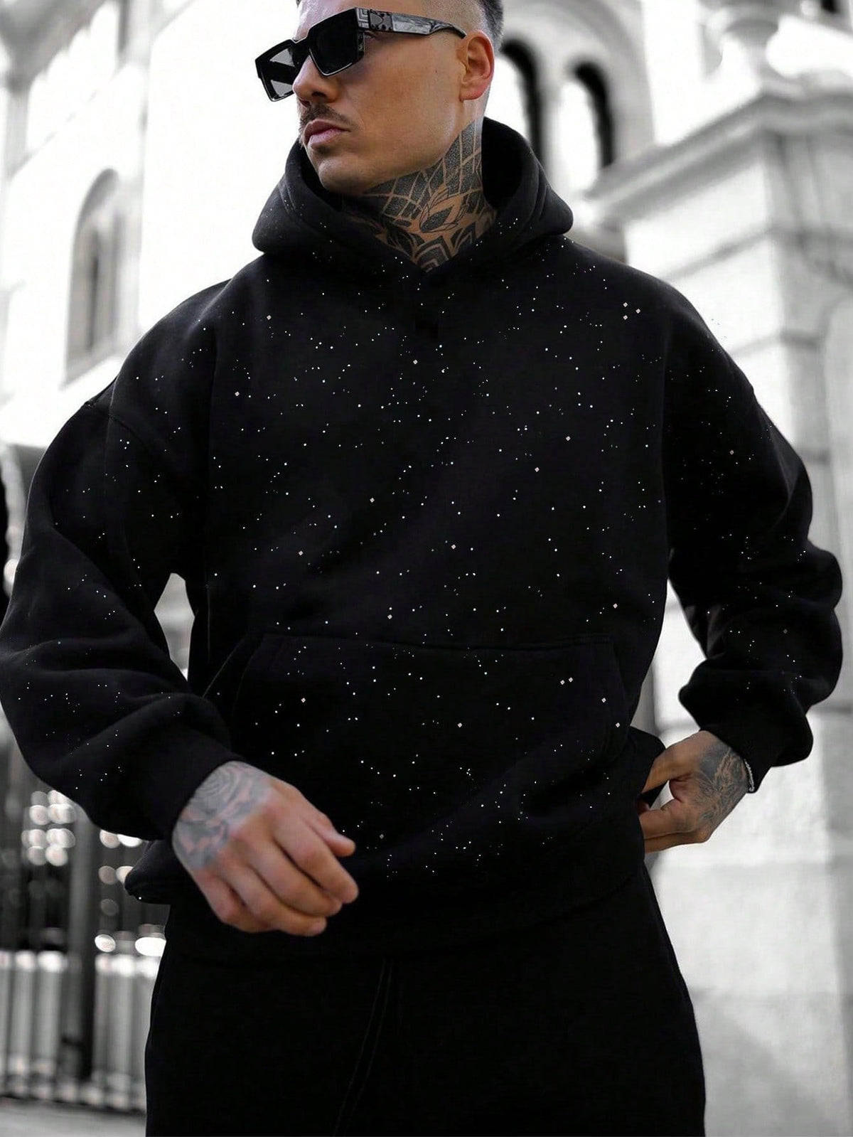 Nathan - Sweat homme à capuche oversize décontracté doux et chaud