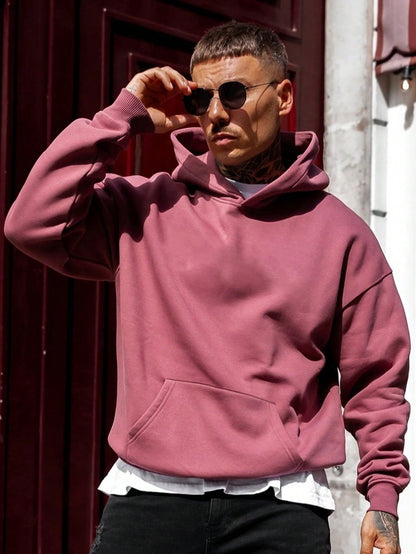 Nathan - Sweat homme à capuche oversize décontracté doux et chaud