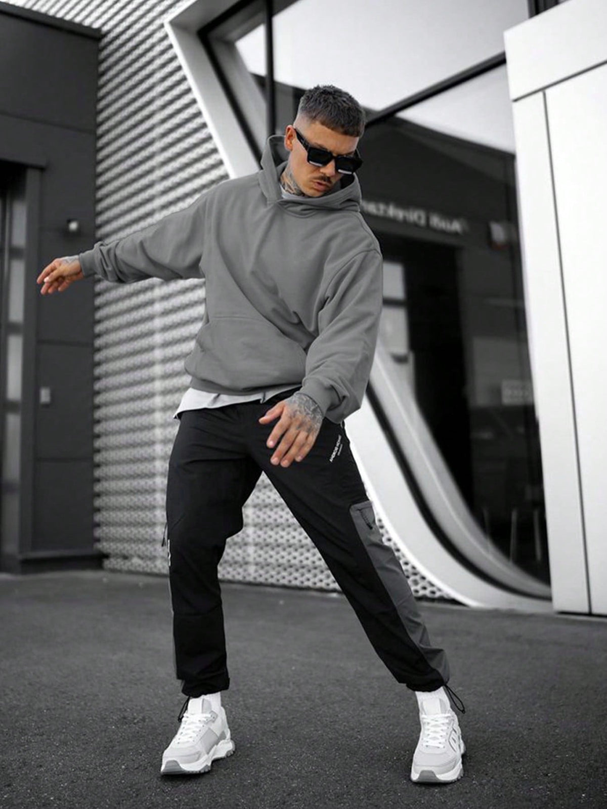 Nathan - Sweat homme à capuche oversize décontracté doux et chaud