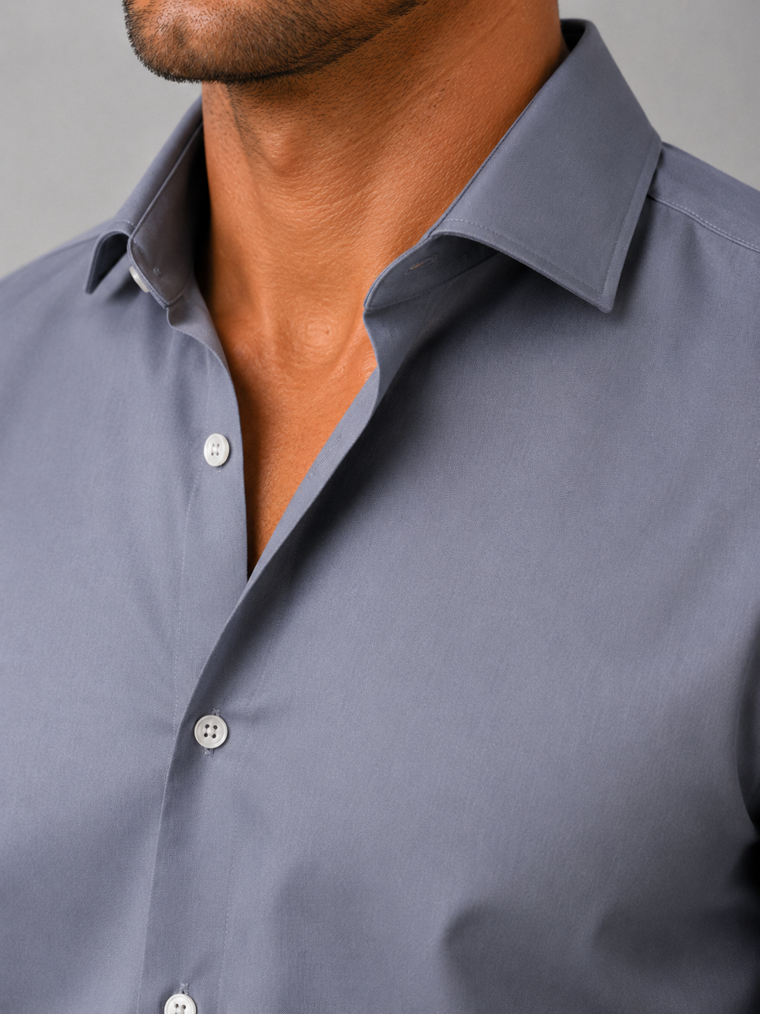 Nicolas - Chemise homme habillée slim à petit motif imprimé et manches longues