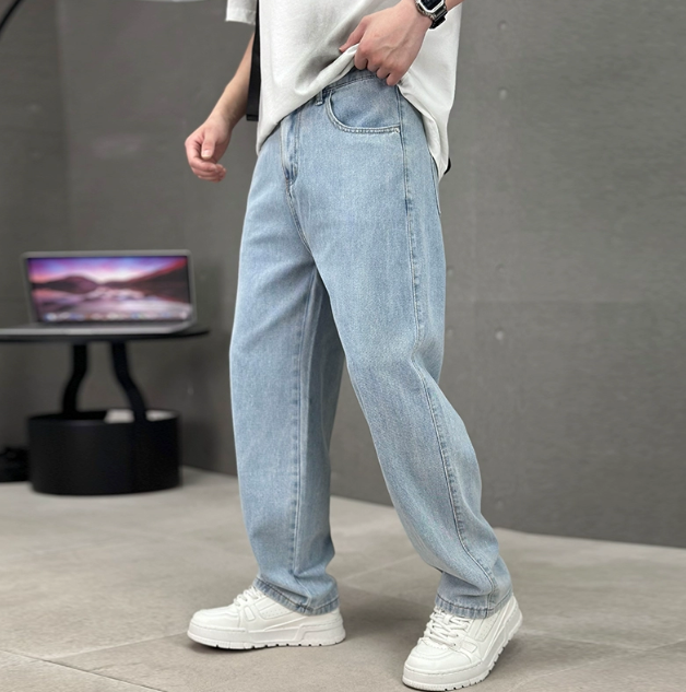 Nicolas - Jean Homme Baggy Fit avec Coupe Ample Streetwear Oversize