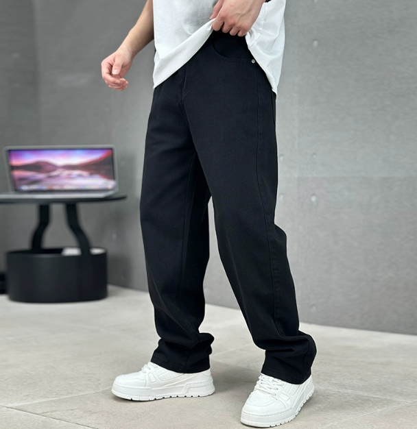 Nicolas - Jean Homme Baggy Fit avec Coupe Ample Streetwear Oversize
