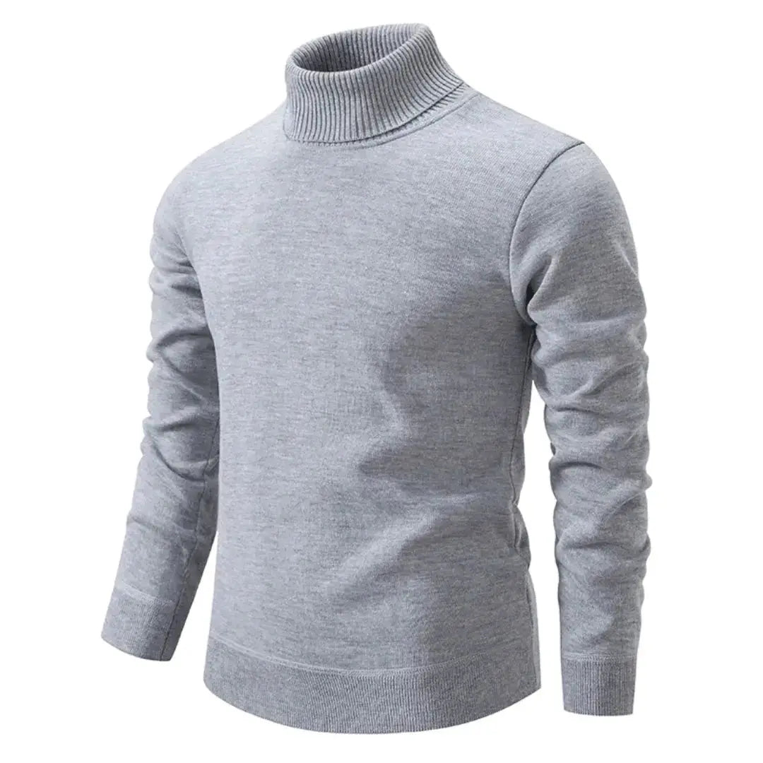 Nicolas - Pull Homme Col Roulé en Maille Casual Smart pour l'Hiver