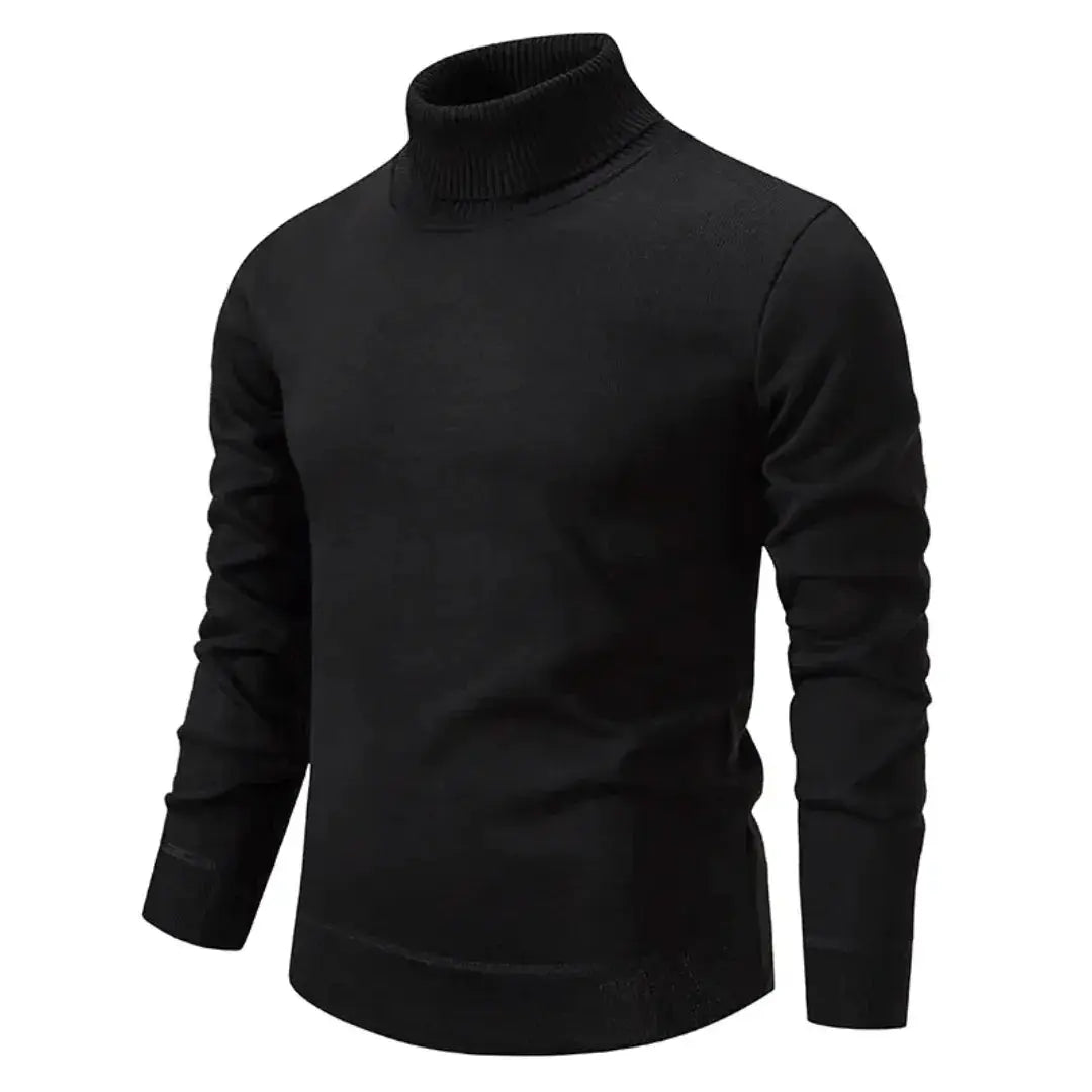 Nicolas - Pull Homme Col Roulé en Maille Casual Smart pour l'Hiver