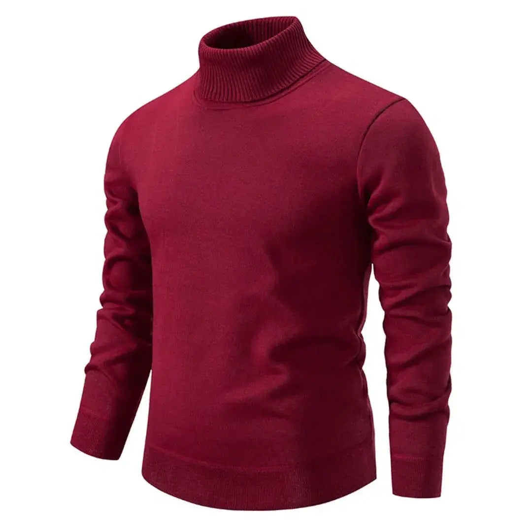 Nicolas - Pull Homme Col Roulé en Maille Casual Smart pour l'Hiver