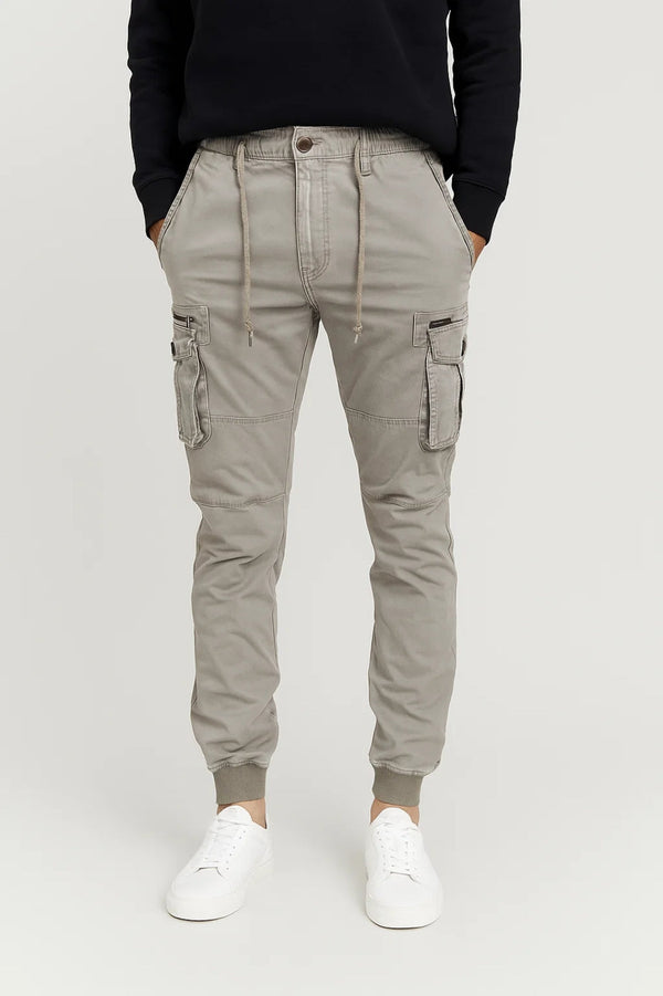 Pantalon Cargo Homme - Jogger Élastiqué avec Poches Zippées | Casual
