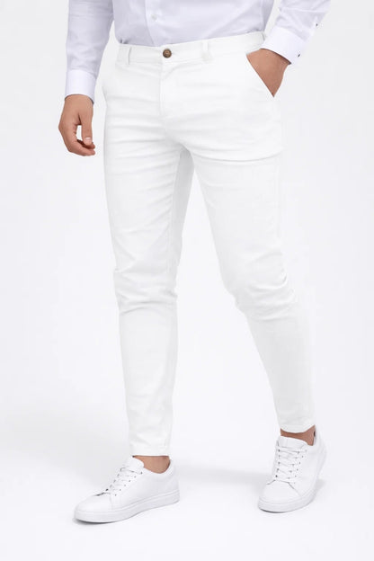 Pantalon Homme - Chino Coupe Slim Taille Élastiquée | Casual