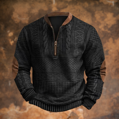 Paul - Pull Homme Col Zippé en Maille pour l'Automne