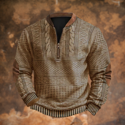 Paul - Pull Homme Col Zippé en Maille pour l'Automne