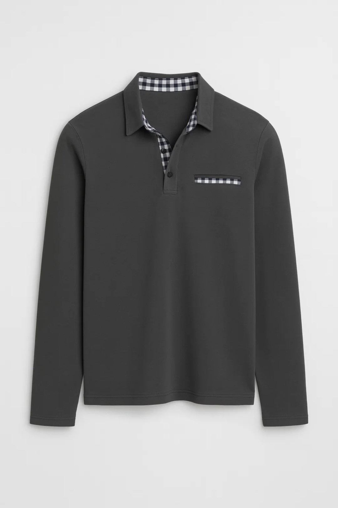 Polo Homme - Manches Longues Col Chemise | Casual