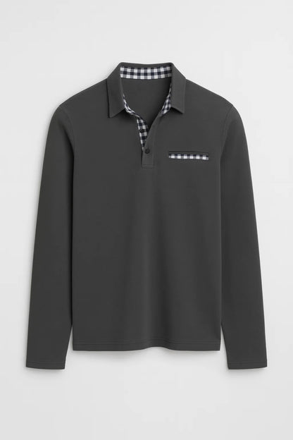 Polo Homme - Manches Longues Col Chemise | Casual